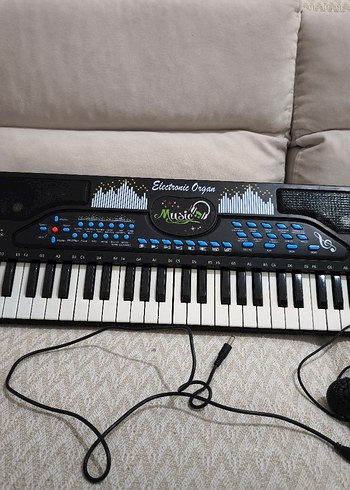 Renkli Tuşlu Siyah Elektronik Org - Görsel 2