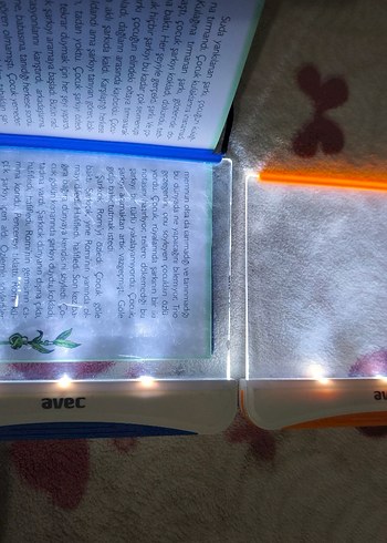 Mavi Avec Işıklı kitap okuma ışığı 2 adet - Görsel 3