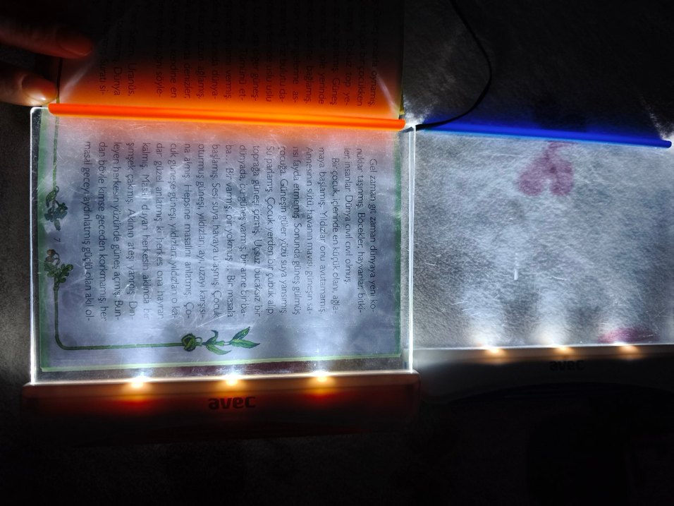 Mavi Avec Işıklı kitap okuma ışığı 2 adet - Görsel 5