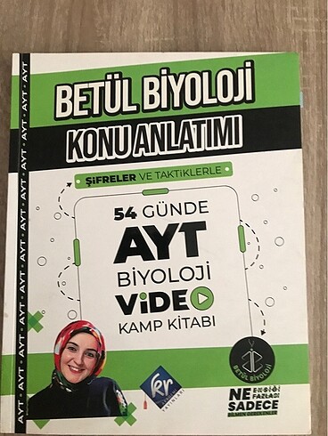 Betül biyoloji ayt not kitabı