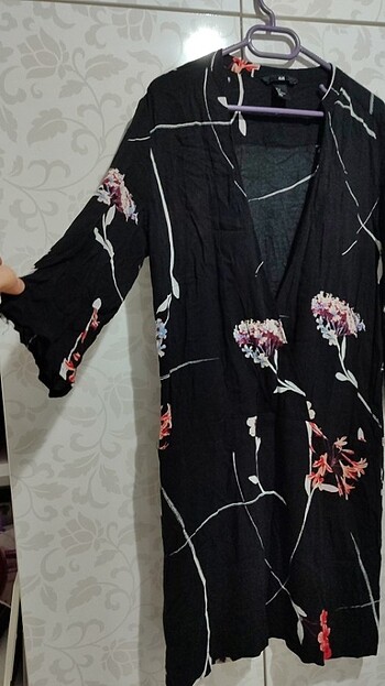 H&M Çiçekli kısa elbise