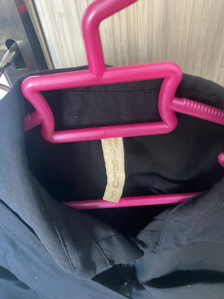 Siyah Kemerli Strappy Kadın Gömlek - Görsel 4