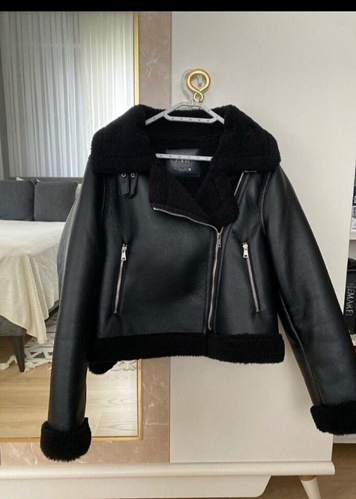 Biker mont biker ceket biker kaban - Görsel 5