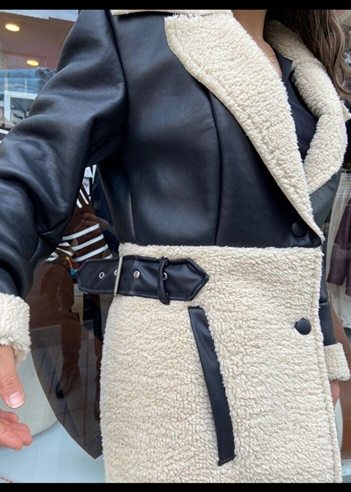 Biker mont biker ceket biker kaban  - Görsel 4