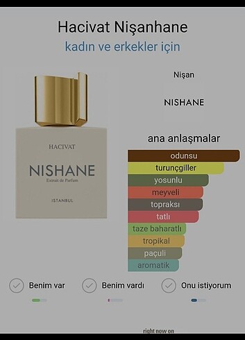 Diğer Nishane Hacivat parfüm