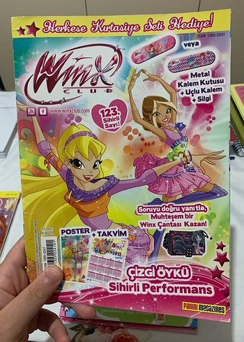 Winx Club Çizgi Öykü ve Sihirli Performans Dergisi kusurlu