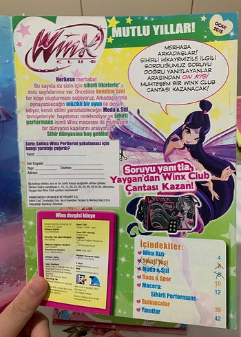 Beden Winx Club Çizgi Öykü ve Sihirli Performans Dergisi kusurlu
