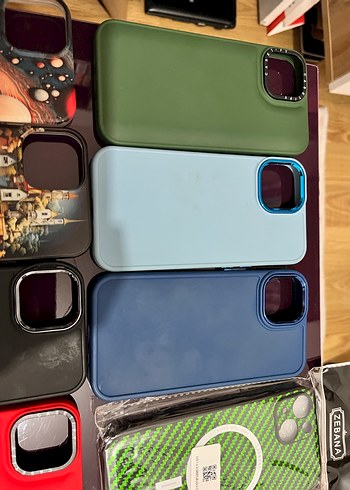 Kırmızı mavi ve çiçekli, yeşil çizgili ve koyunlu kılıf - Görsel 2