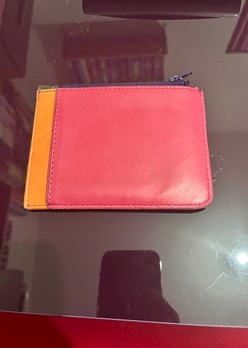 Çok Renkli Deri Kadın Cüzdanı Fermuarlı - Görsel 3