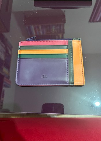 Çok Renkli Deri Kadın Cüzdanı Fermuarlı - Görsel 2