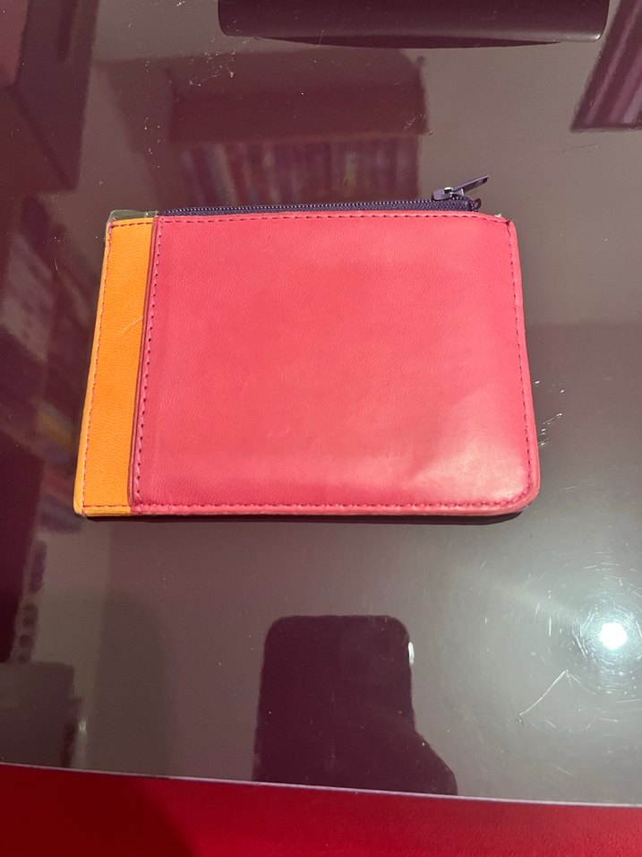 Çok Renkli Deri Kadın Cüzdanı Fermuarlı - Görsel 3