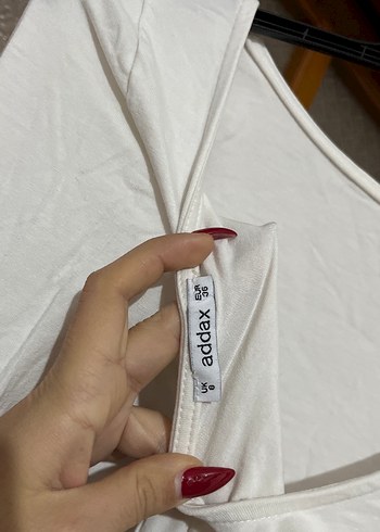 Beyaz Sırtı Açık Kadın Bluz - Görsel 4