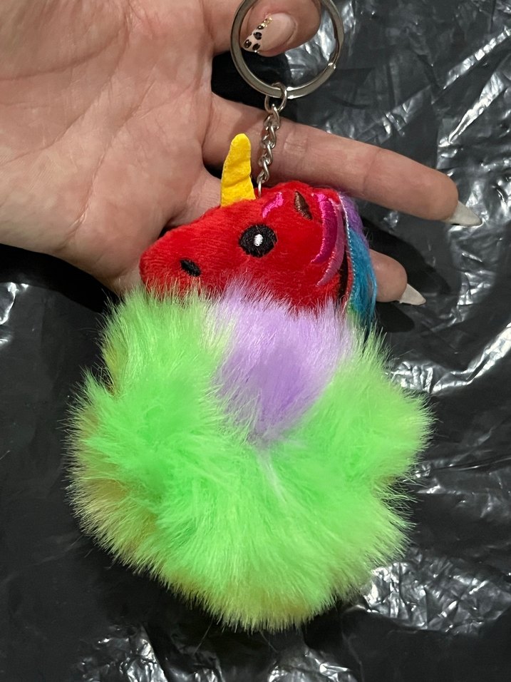 Renkli Püsküllü Kadın Anahtarlık - Görsel 3