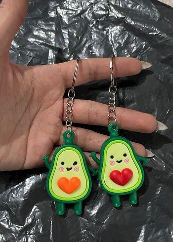 Renkli Avokado Figürlü Anahtarlık - Görsel 3