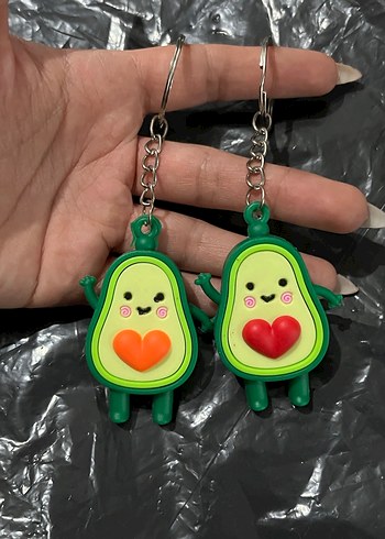 Renkli Avokado Figürlü Anahtarlık - Görsel 2