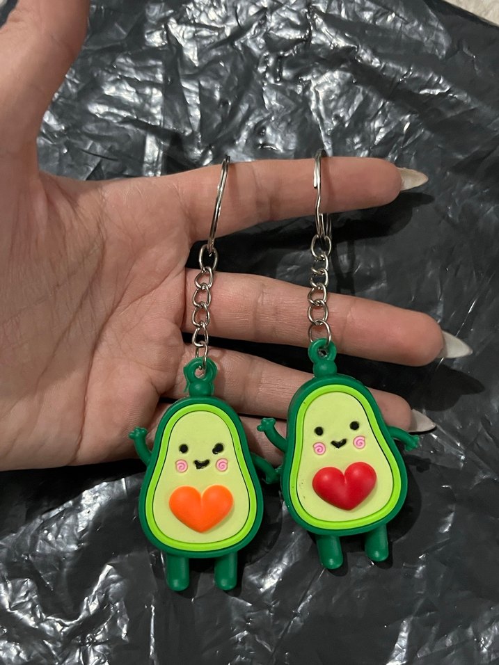 Renkli Avokado Figürlü Anahtarlık - Görsel 3