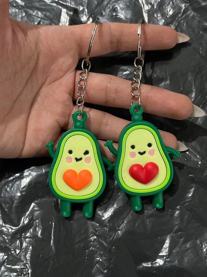 Renkli Avokado Figürlü Anahtarlık - Görsel 2