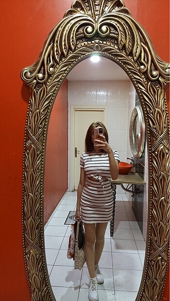Çizgili elbise