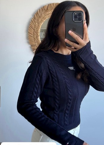 Tommy Hilfiger Beyaz Triko Kazak