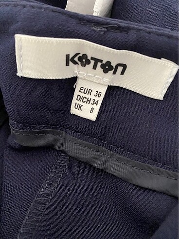 Koton Lacivert kumaş pantolon