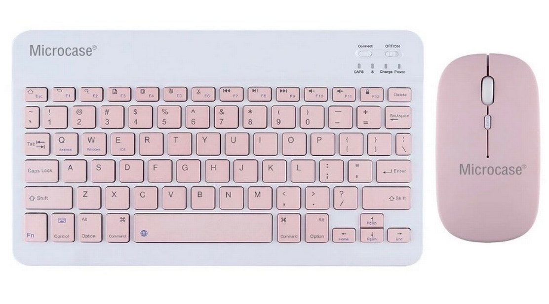 Pembe Microcase Klavye ve Mouse Seti - Görsel 2