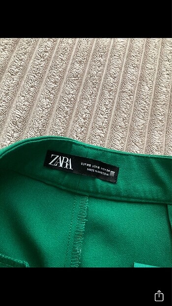 xs Beden yeşil Renk zara pantolon