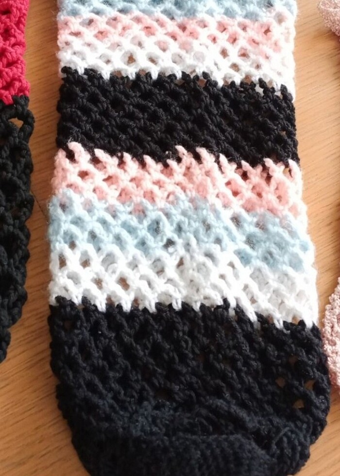 El örgüsü çok amaçlı küçük file çantalar - Görsel 3