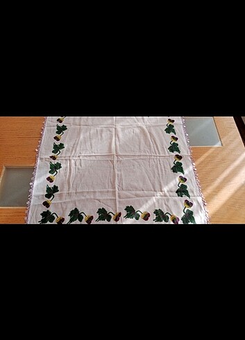 VİNTAGE 3 adet oyalı sıfır  pamuklu yazma - Görsel 5