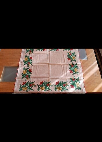 VİNTAGE 3 adet oyalı sıfır  pamuklu yazma - Görsel 6