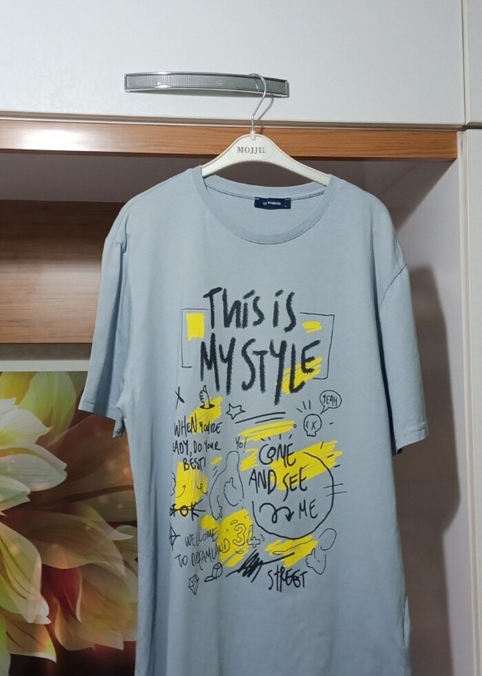 Erkek baskılı tişört  - Görsel 2