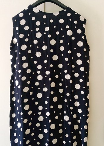 Lacivert Puantiyeli  Hamile Tunik Elbise - Görsel 5