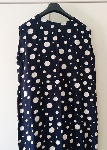 Lacivert Puantiyeli  Hamile Tunik Elbise - Görsel 6