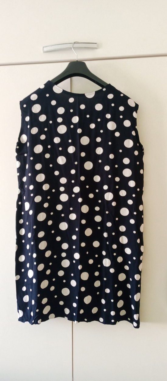 Lacivert Puantiyeli  Hamile Tunik Elbise - Görsel 5