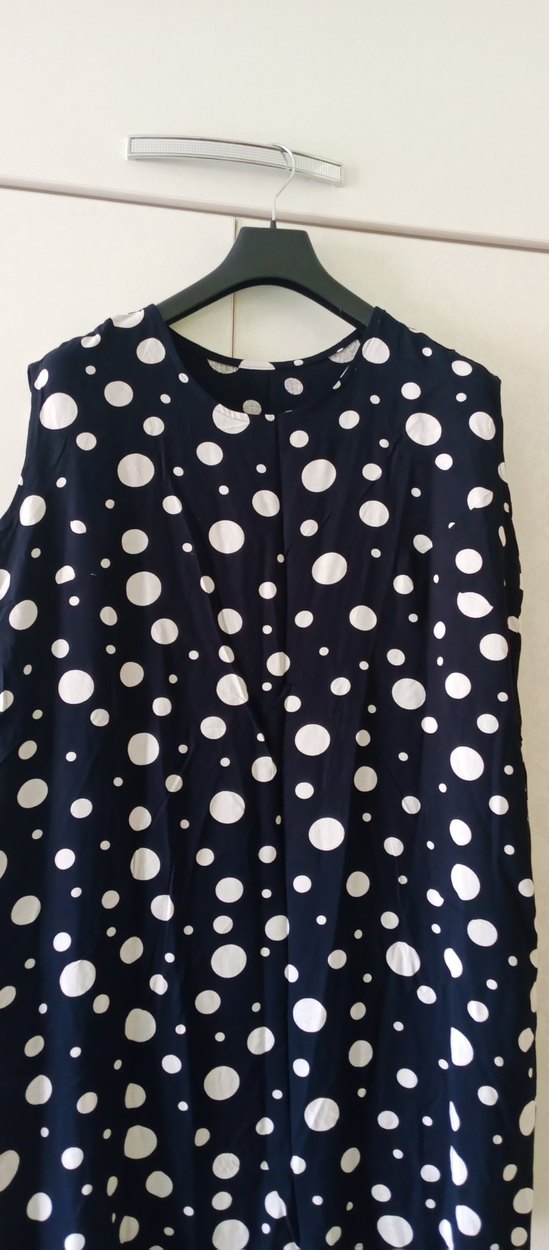 Lacivert Puantiyeli  Hamile Tunik Elbise - Görsel 3