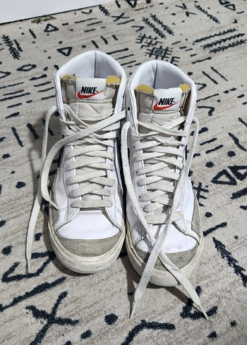 Nike Beyaz Yüksek Spor Ayakkabı - Görsel 7