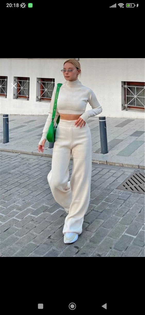 örgü kadın triko takım - Görsel 5