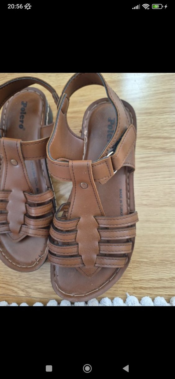 Kahverengi Kadın Sandalet - Görsel 3