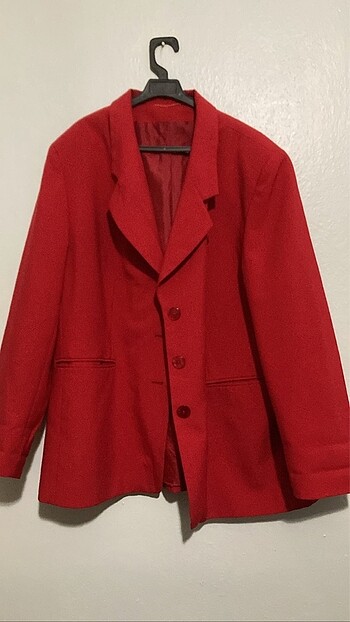 Pull and Bear Oversize kırmızı blazer ceket