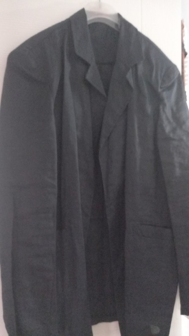 Erkek Beyaz Keten Düğmeli Ceket - Görsel 3