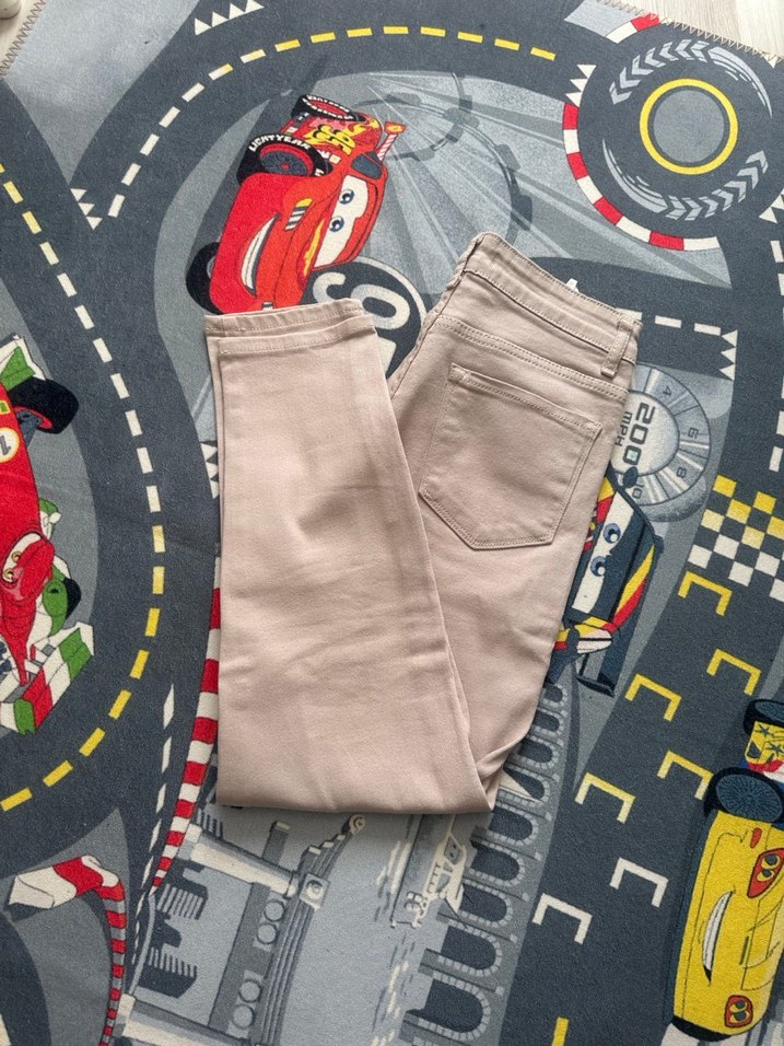 Bej Kadın Kumaş Pantolon Regular Fit - Görsel 3