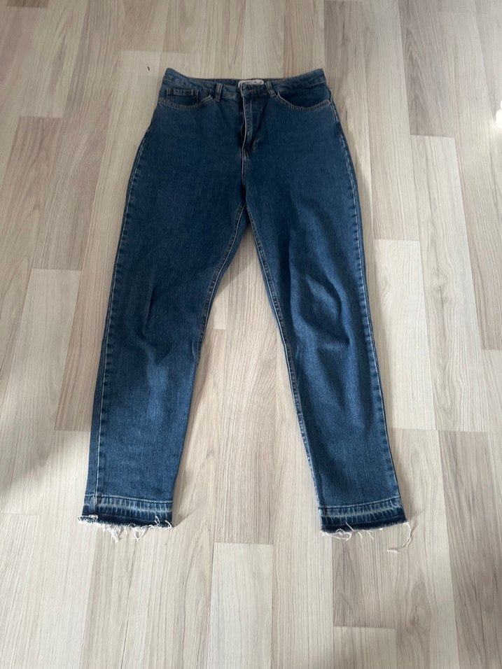 Kadın Mavi Normal Boy Denim Jean - Görsel 2