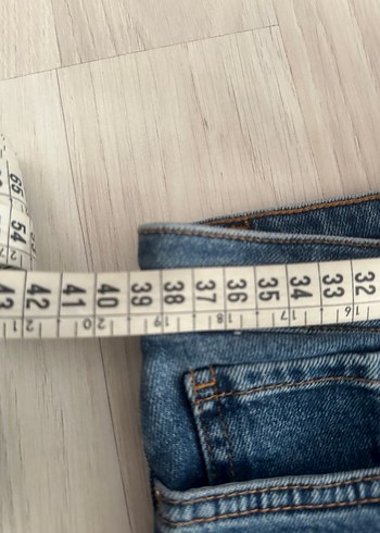 Kadın Mavi jean Normal Boy Jean - Görsel 3