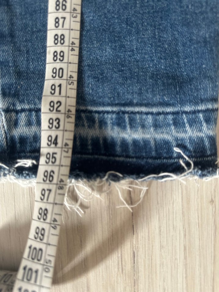 Kadın Mavi jean Normal Boy Jean - Görsel 4