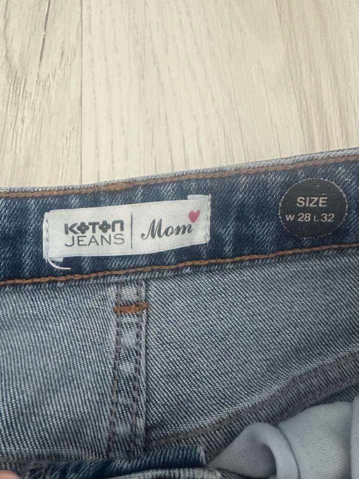 Kadın Mavi jean Normal Boy Jean - Görsel 5