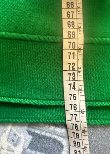 Yeşil Kapüşonlu Fermuarlı Sweatshirt - Görsel 2