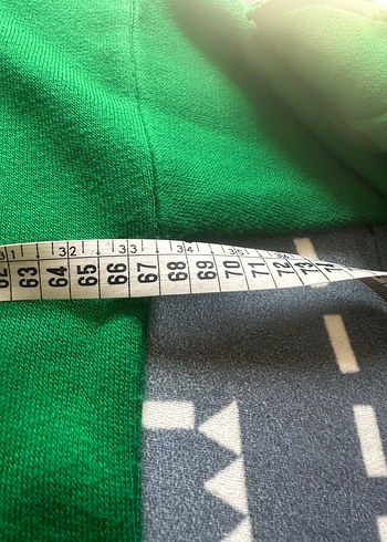 Yeşil Kapüşonlu Fermuarlı Sweatshirt - Görsel 3