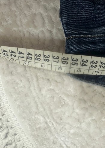 Kadın Lacivert Midi Denim Jean - Görsel 3