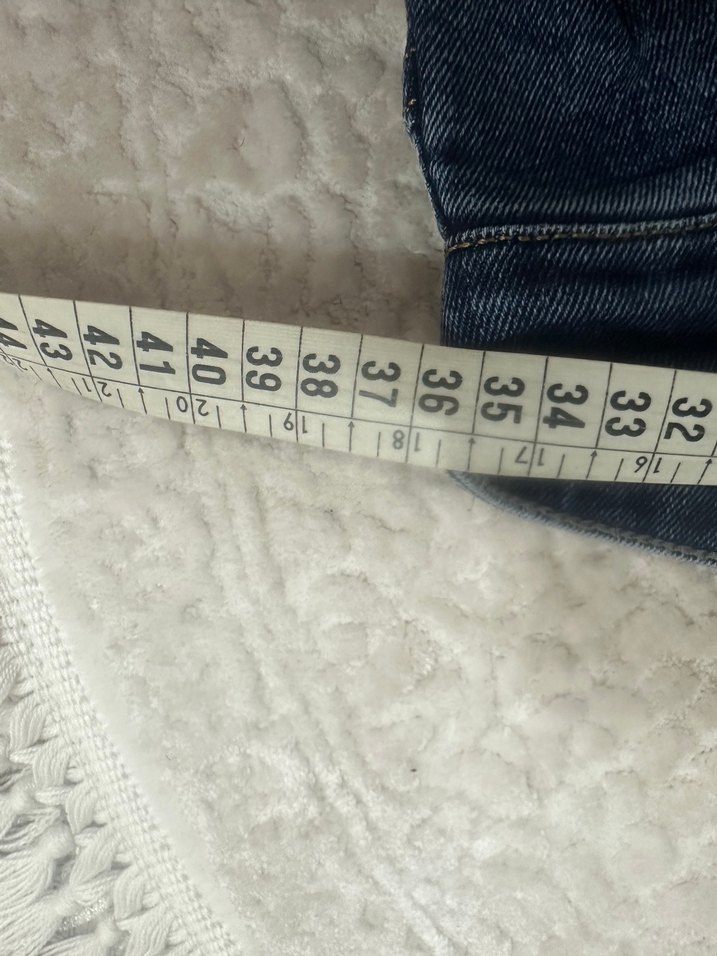 Kadın Lacivert Midi Denim Jean - Görsel 3