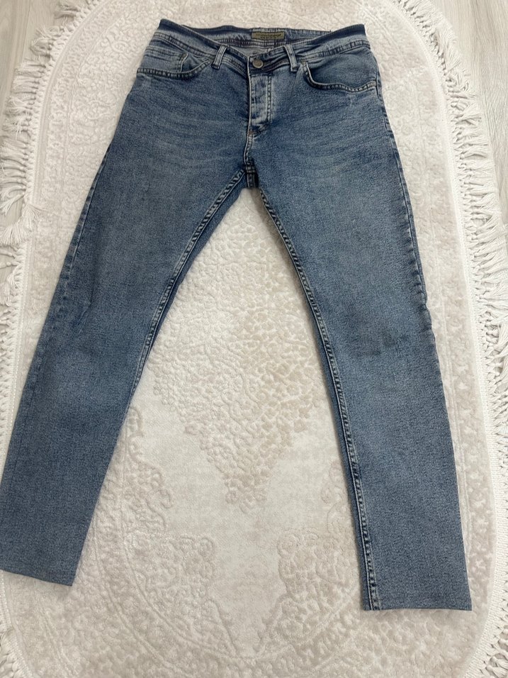 Erkek Mavi Denim Regular Fit Jean - Görsel 2
