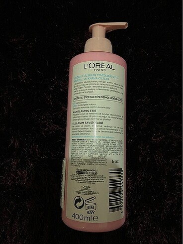 Diğer L?Oréal değerli çiçekler temizleme sütü